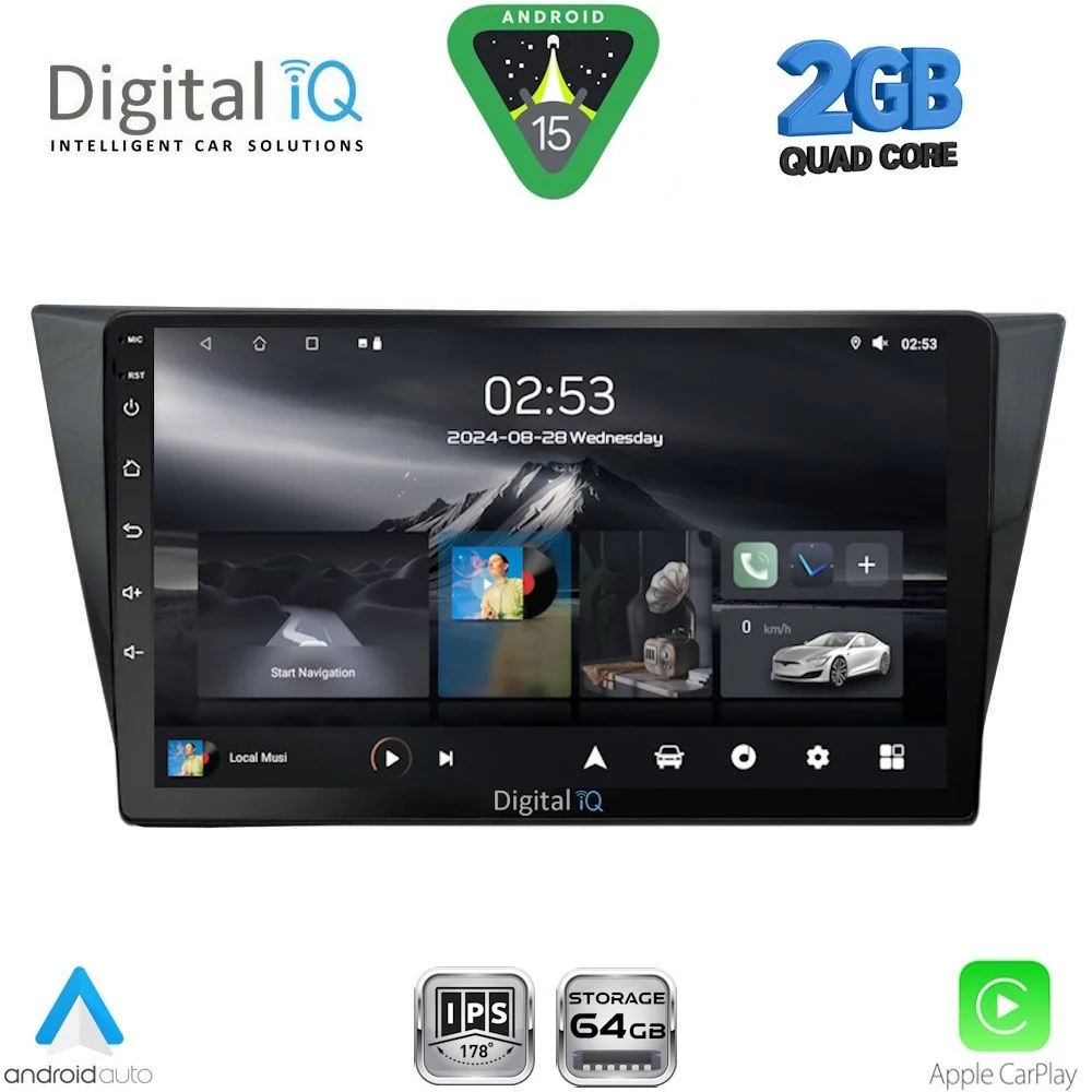 Φωτογραφία προϊόντος: DIGITAL IQ RSD 1761_CPA (10inc) MULTIMEDIA TABLET for VW TIGUAN mod. 2016-2026