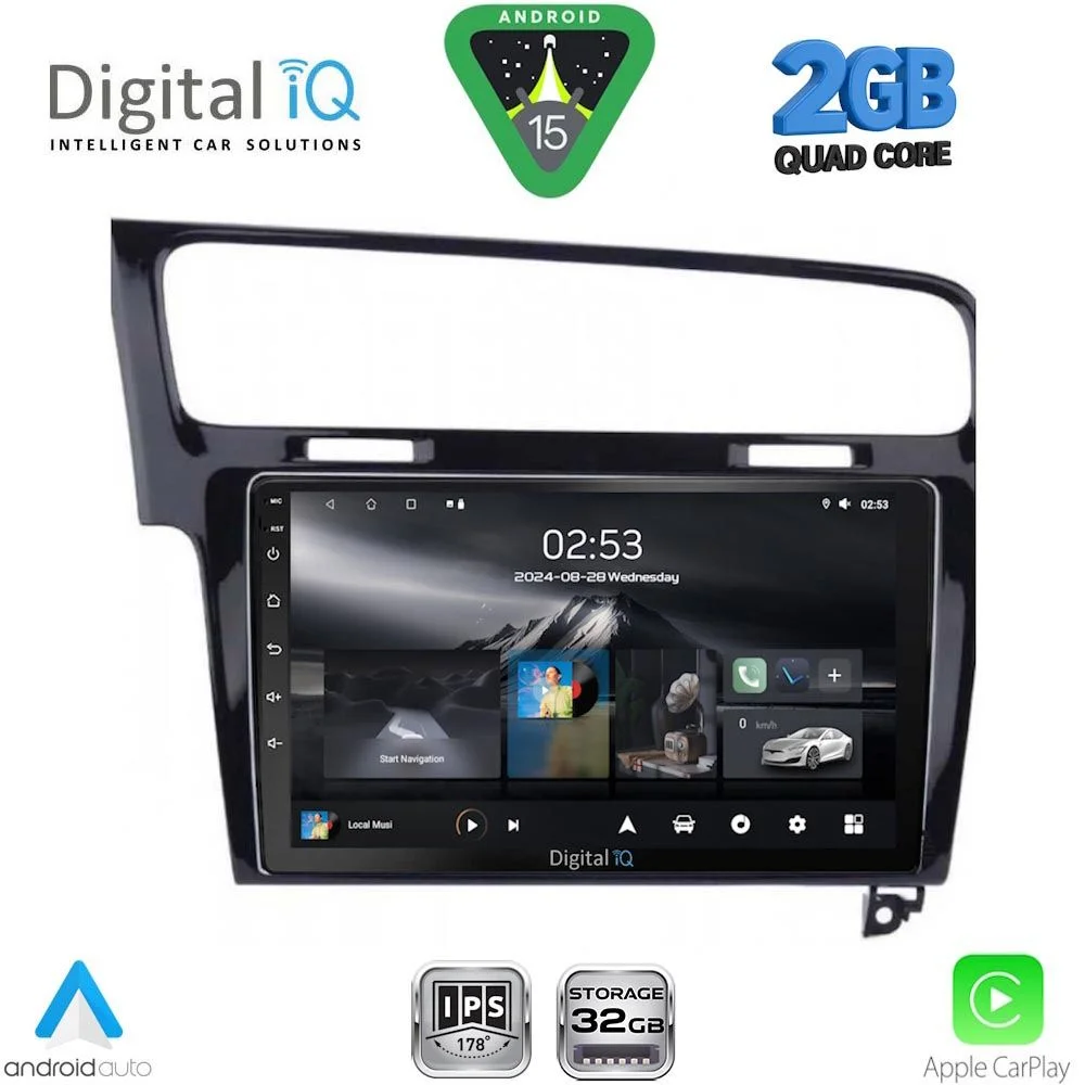 Φωτογραφία προϊόντος: DIGITAL IQ RSD 1747BL_CPA (10inc) MULTIMEDIA TABLET for VW GOLF 7 mod. 2013-2020