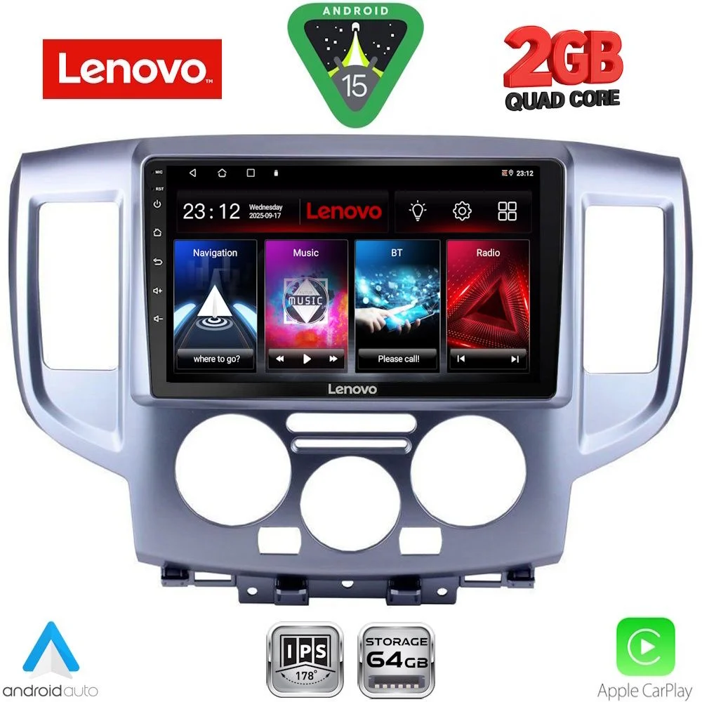 Φωτογραφία προϊόντος: LENOVO LVD 2458SL_CPA (9inc) MULTIMEDIA TABLET for NISSAN NV 200 mod. 2009-2020 (SILVER)