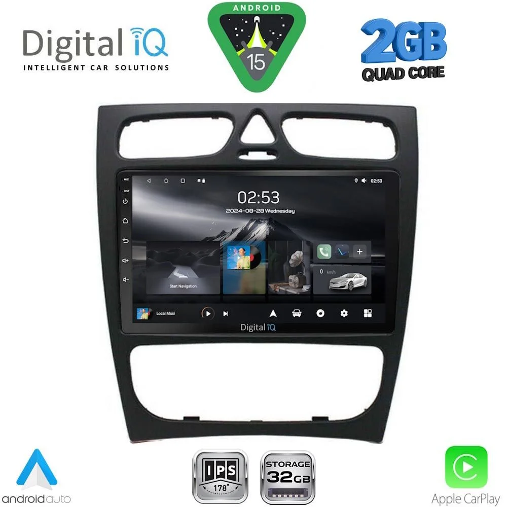 Φωτογραφία προϊόντος: DIGITAL IQ RSD 1402_CPA (9inc) MUTIMEDIA TABLET for MERCEDES C (W203) mod. 1999-2004