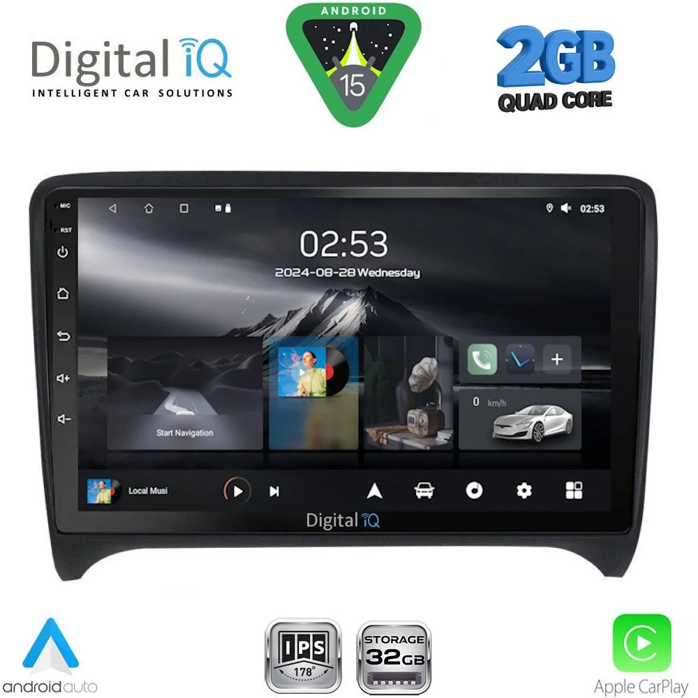 Φωτογραφία προϊόντος: DIGITAL IQ RSD 1009_CPA (9inc) MULTIMEDIA TABLET for AUDI TT mod. 2007-2015