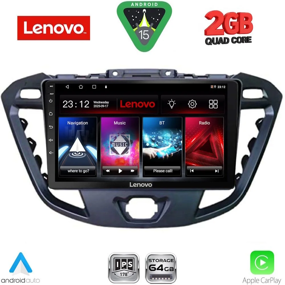 Φωτογραφία προϊόντος: LENOVO LVD 2177_CPA (9inc) MULTIMEDIA TABLET for FORD TRANSIT CUSTOM | TOURNEO CUSTOM mod. 2013-2019