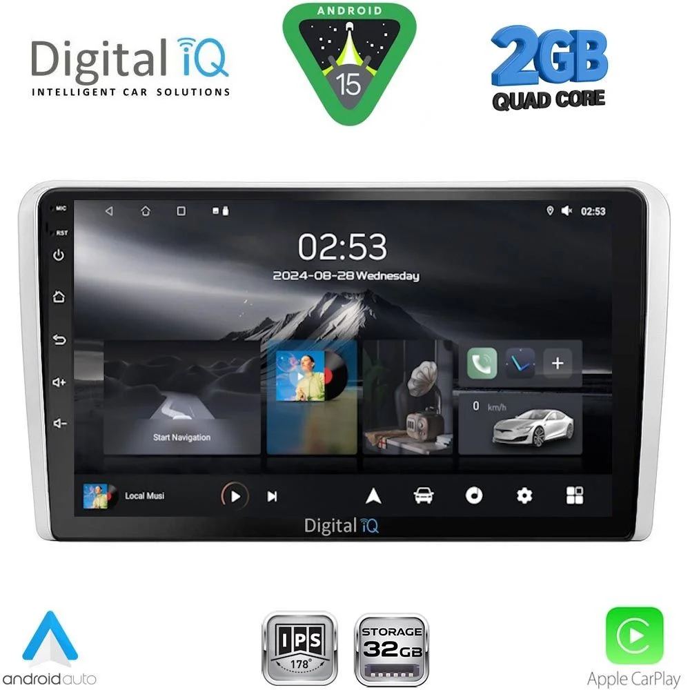 Φωτογραφία προϊόντος: DIGITAL IQ RSD 1481SL_CPA (9inc) MULTIMEDIA TABLET for OPEL ALL mod. 2004-2014 (SILVER)