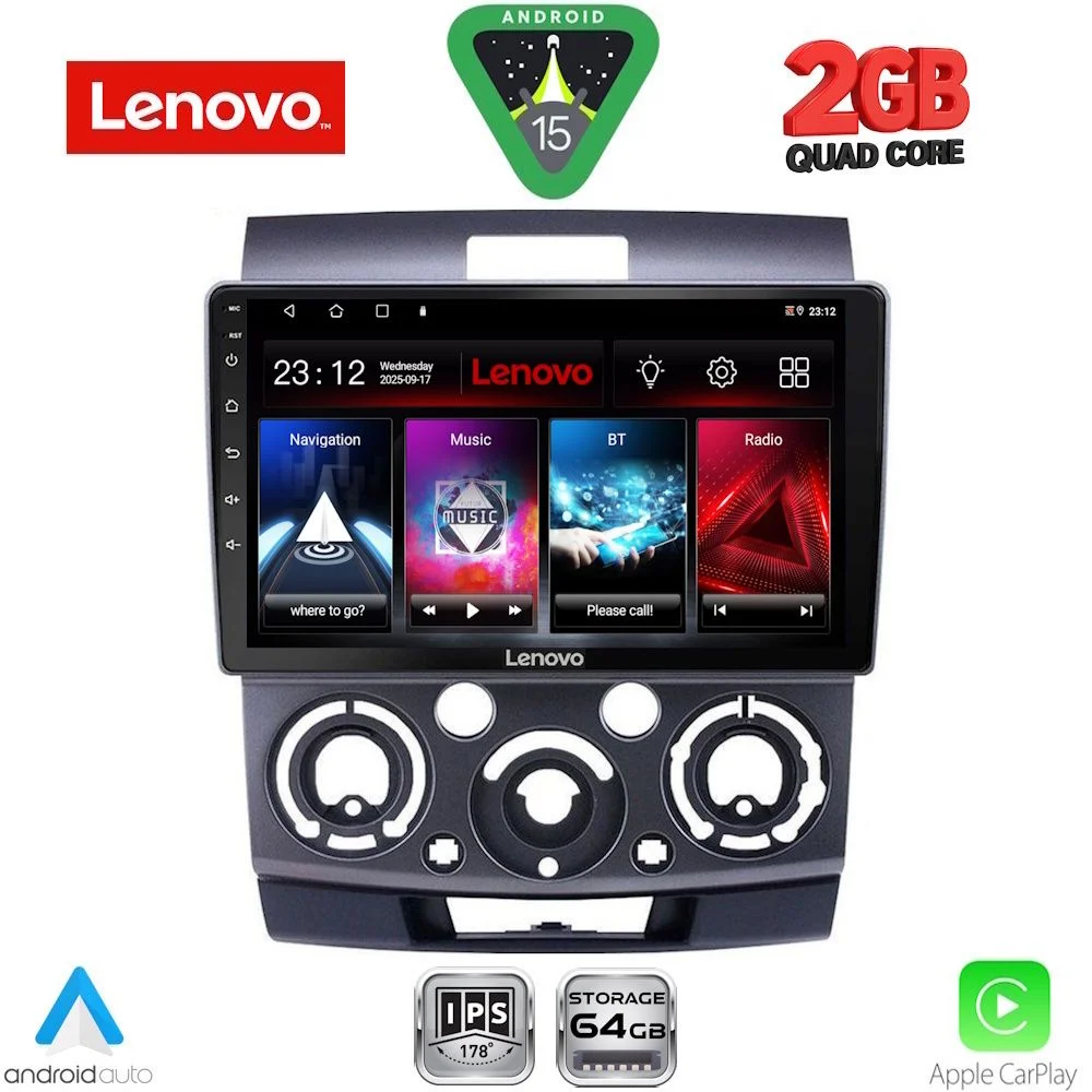 Φωτογραφία προϊόντος: LENOVO LVD 2170_CPA (9inc) MULTIMEDIA TABLET for FORD RANGER | MAZDA BT50 mod. 2006-2011