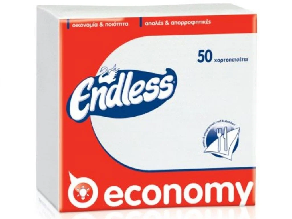 Φωτογραφία προϊόντος: Χαρτοπετσέτες Endless Economy 50 φύλλα