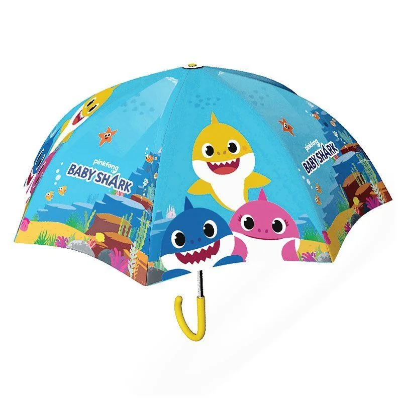 Φωτογραφία προϊόντος: Chanos Παιδική ομπρέλα Baby Shark γαλάζιο χρώμα με αυτόματο άνοιγμα 38cm POE 9618