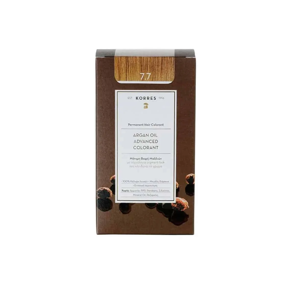 Φωτογραφία προϊόντος: Medipharmacy Korres Argan Oil Advanced Colorant Βαφή Μαλλιών 7.7 Μόκα 50 ml