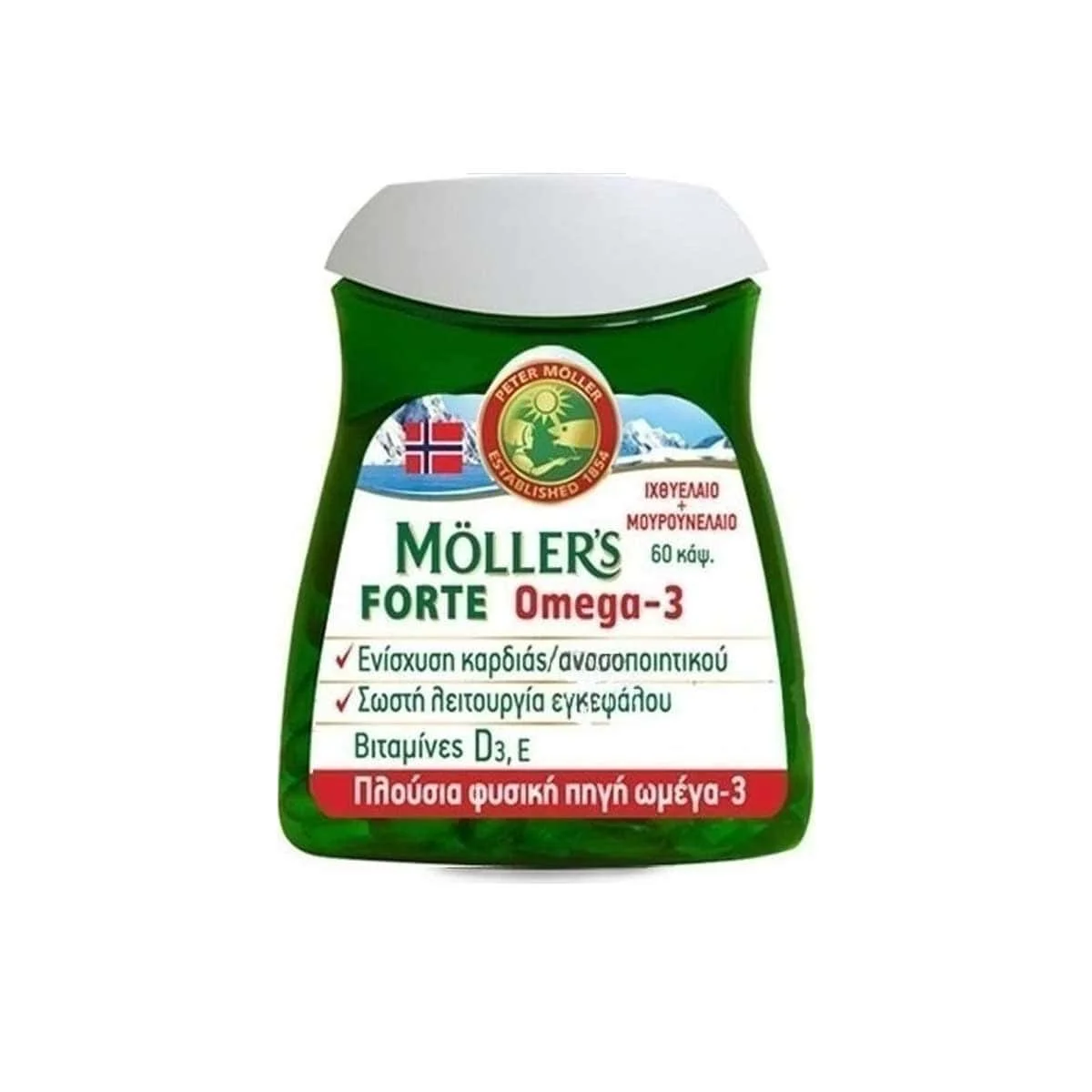 Φωτογραφία προϊόντος: Medipharmacy Moller's Forte Omega 3 60 κάψουλες