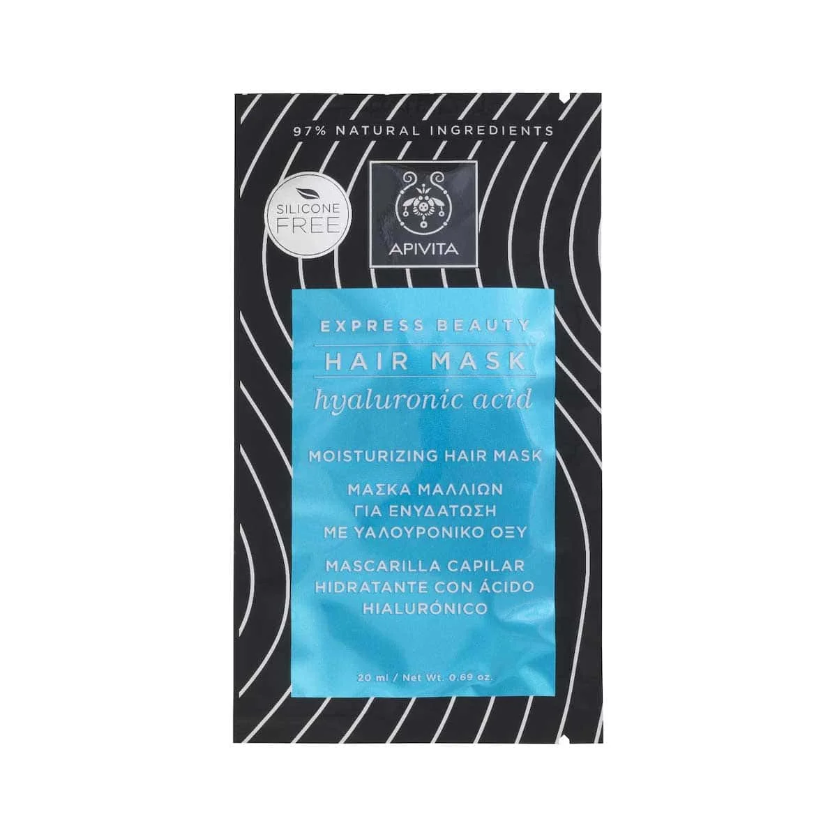 Φωτογραφία προϊόντος: Medipharmacy Apivita Express Beauty Hair Mask Hyaluronic Acid 20 ml