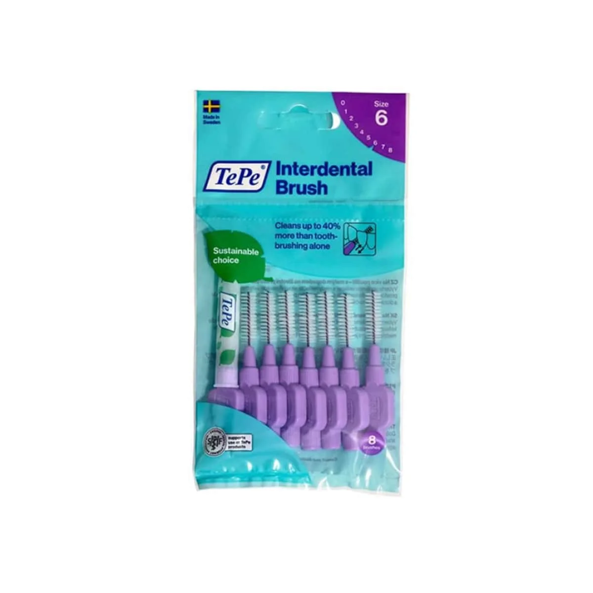 Φωτογραφία προϊόντος: Medipharmacy TePe Interdental Brushes Μεσοδόντια Βουρτσάκια 1.1 mm 8 τμχ Μωβ