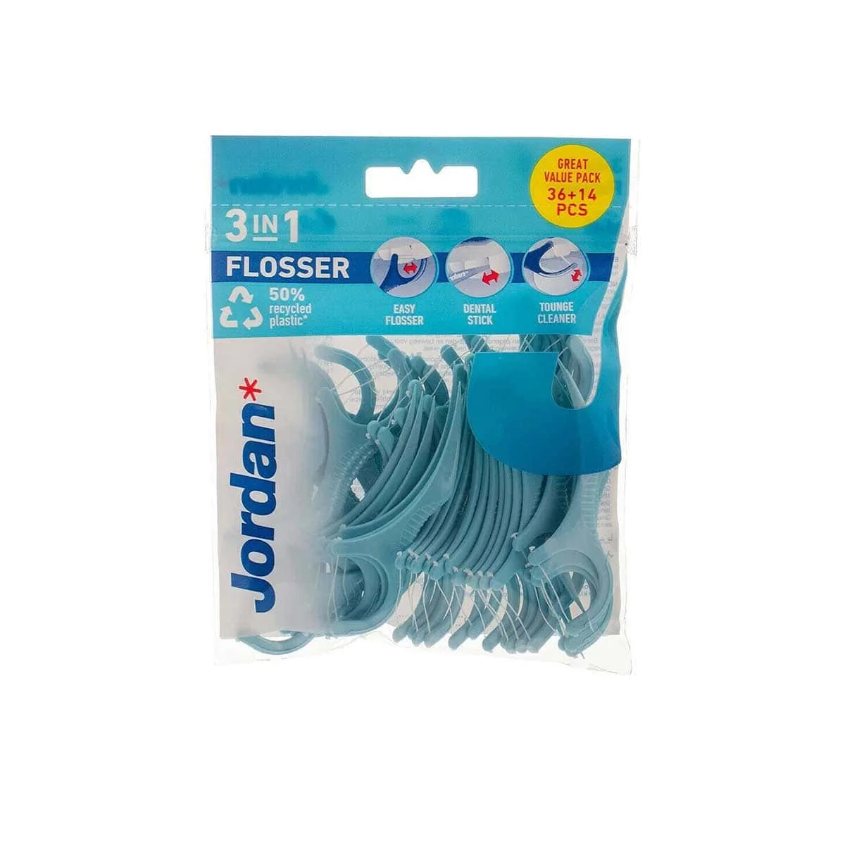 Φωτογραφία προϊόντος: Medipharmacy Jordan 3 in 1 Flosser Οδοντικό Νήμα 36 τμχ
