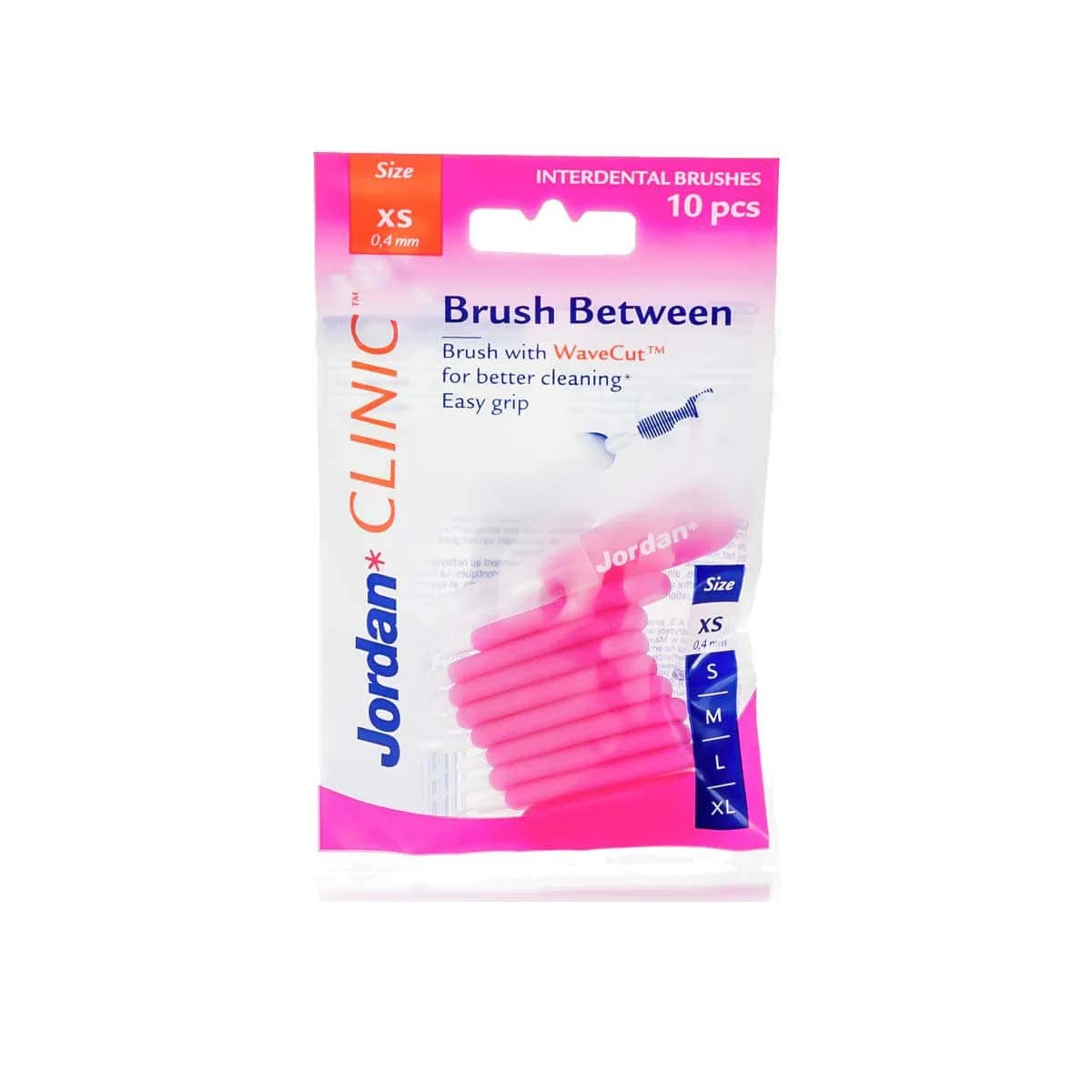Φωτογραφία προϊόντος: Medipharmacy Jordan Clinic Brush Between Interdental Brushes XSmall 0.4 mm Ρόζ 10 τμχ