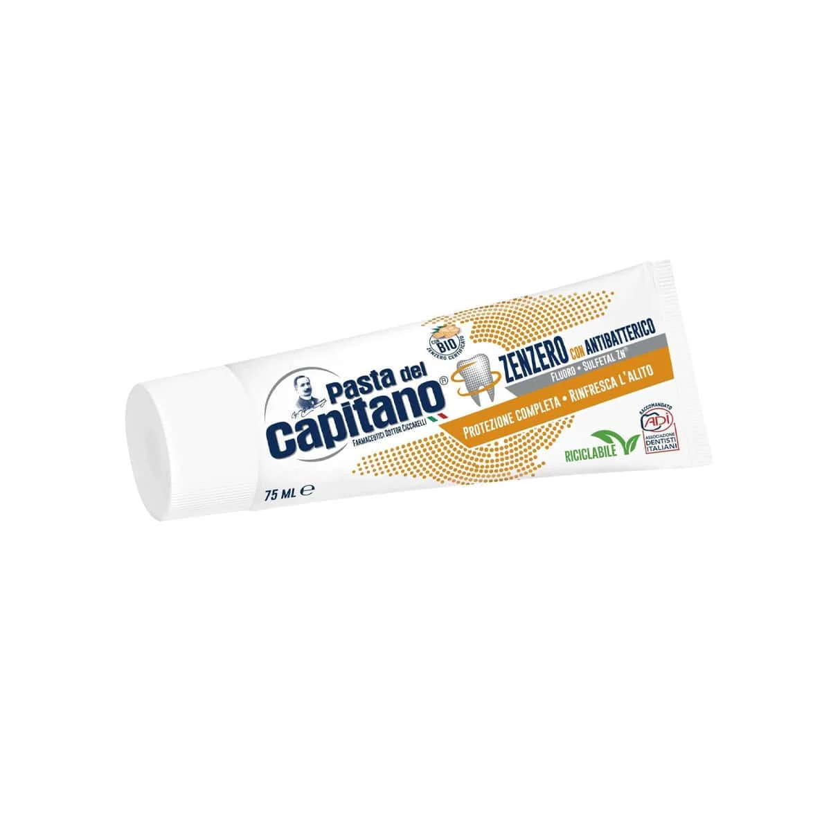 Φωτογραφία προϊόντος: Medipharmacy Pasta del Capitano Οδοντόκρεμα με Ginger και Αντιβακτηριακούς Παράγοντες 75 ml