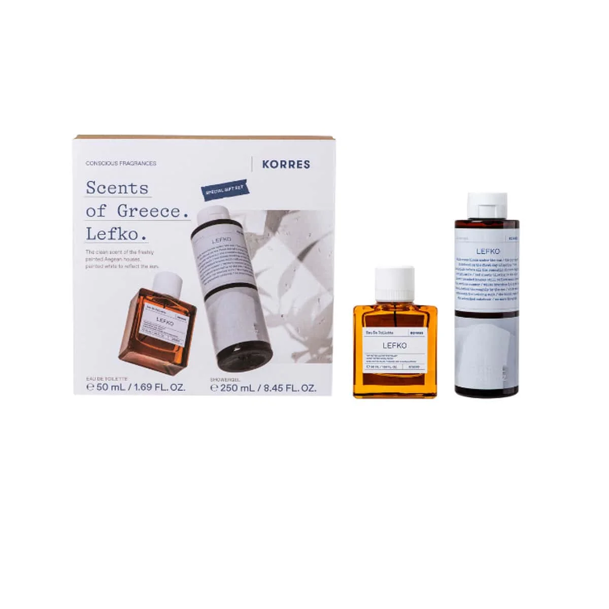 Φωτογραφία προϊόντος: Medipharmacy Korres Sents of Greece Lefko Eau De Toilette 50 ml & Αφρόλουτρο 250 ml