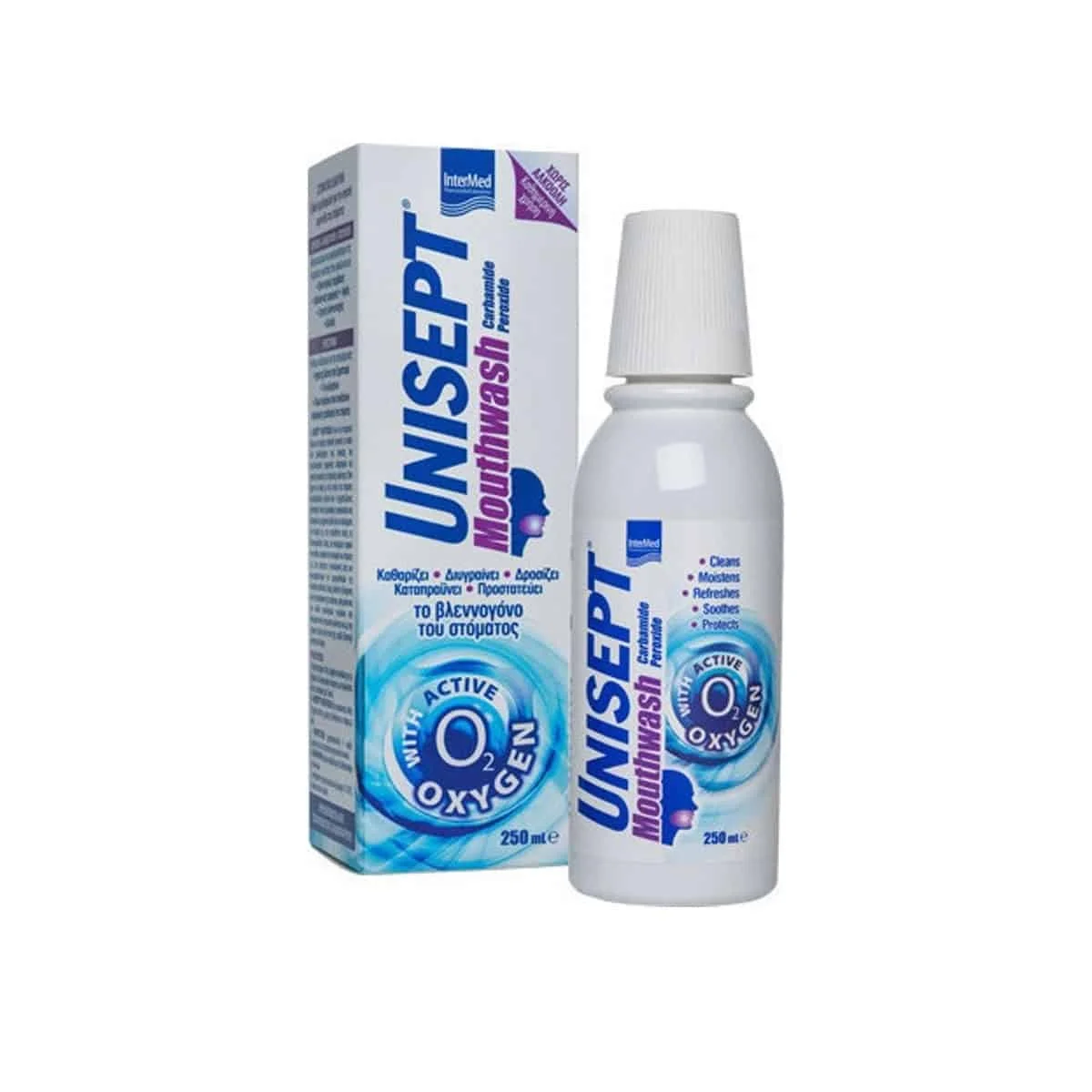 Φωτογραφία προϊόντος: Medipharmacy Intermed Unisept Mouthwash Στοματικό Διάλυμα 250 ml