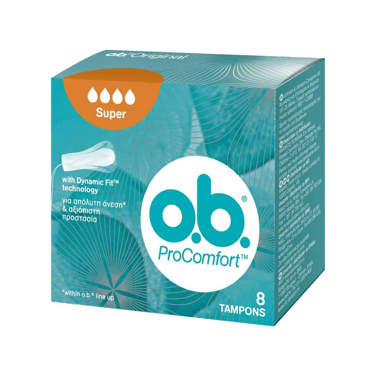 Φωτογραφία προϊόντος: Medipharmacy O.B. ProComfort Super 8 Ταμπόν