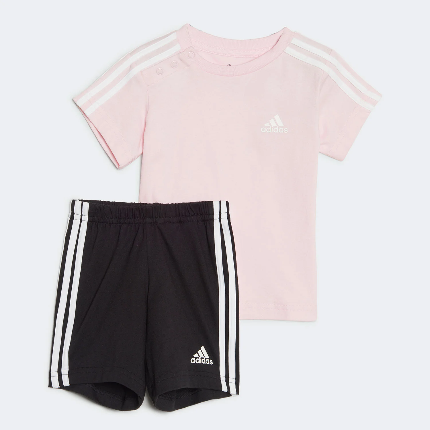 Φωτογραφία προϊόντος: ADIDAS PERFORMANCE INFANTS ESSENTIALS T-SHIRT AND SHORTS SPORT SET ΡΟΖ