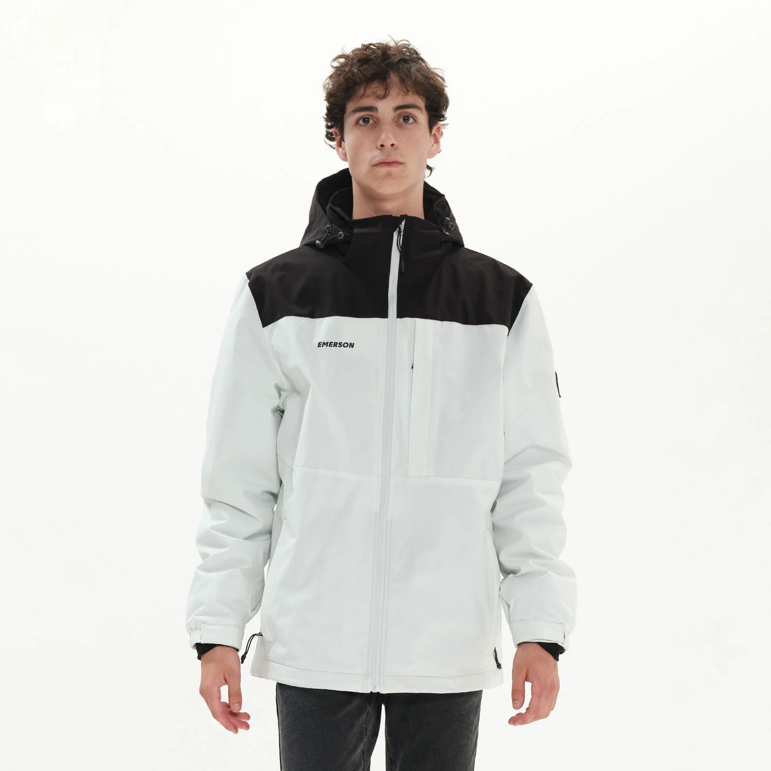 Φωτογραφία προϊόντος: EMERSON MEN'S JACKET WITH DETACHABLE HOOD ΑΣΠΡΟ