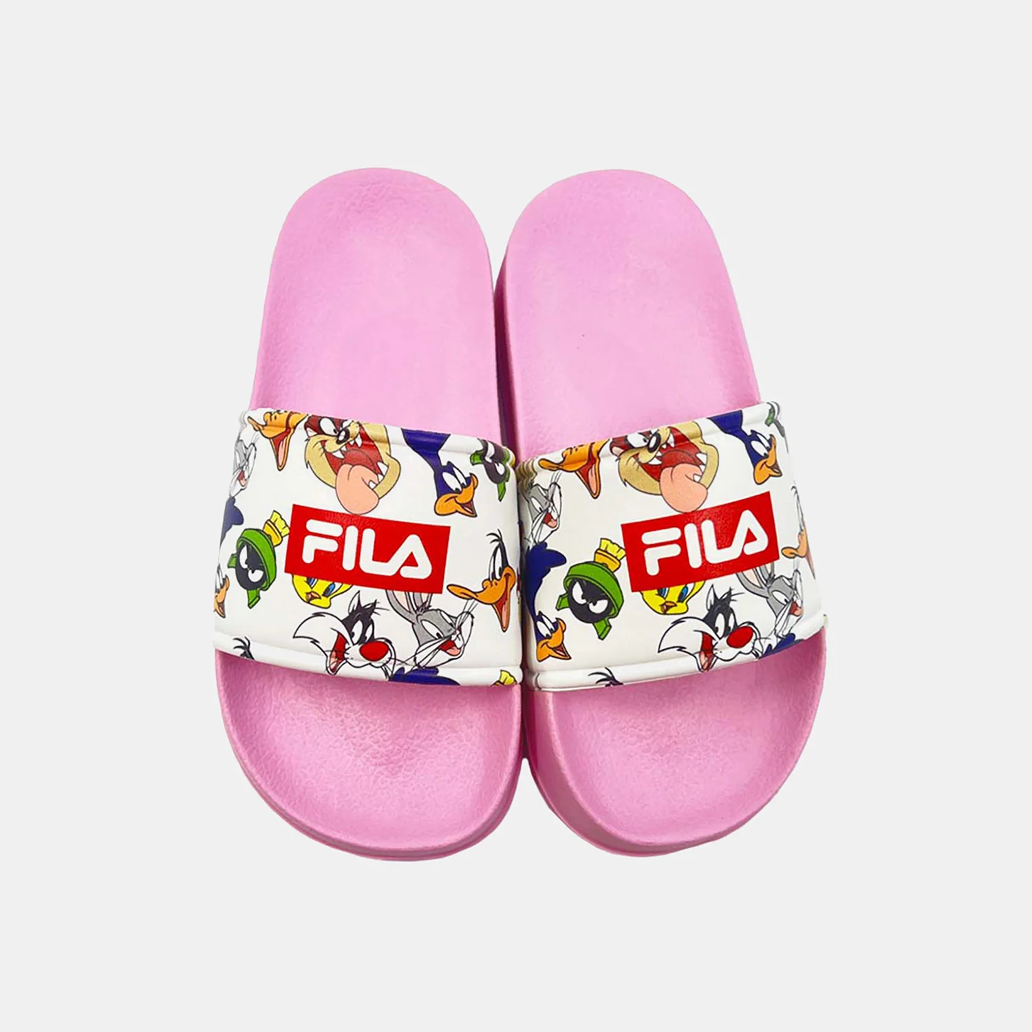Φωτογραφία προϊόντος: FILA WARNER BROS MORRO BAY KIDS SLIPPER AOP ΡΟΖ