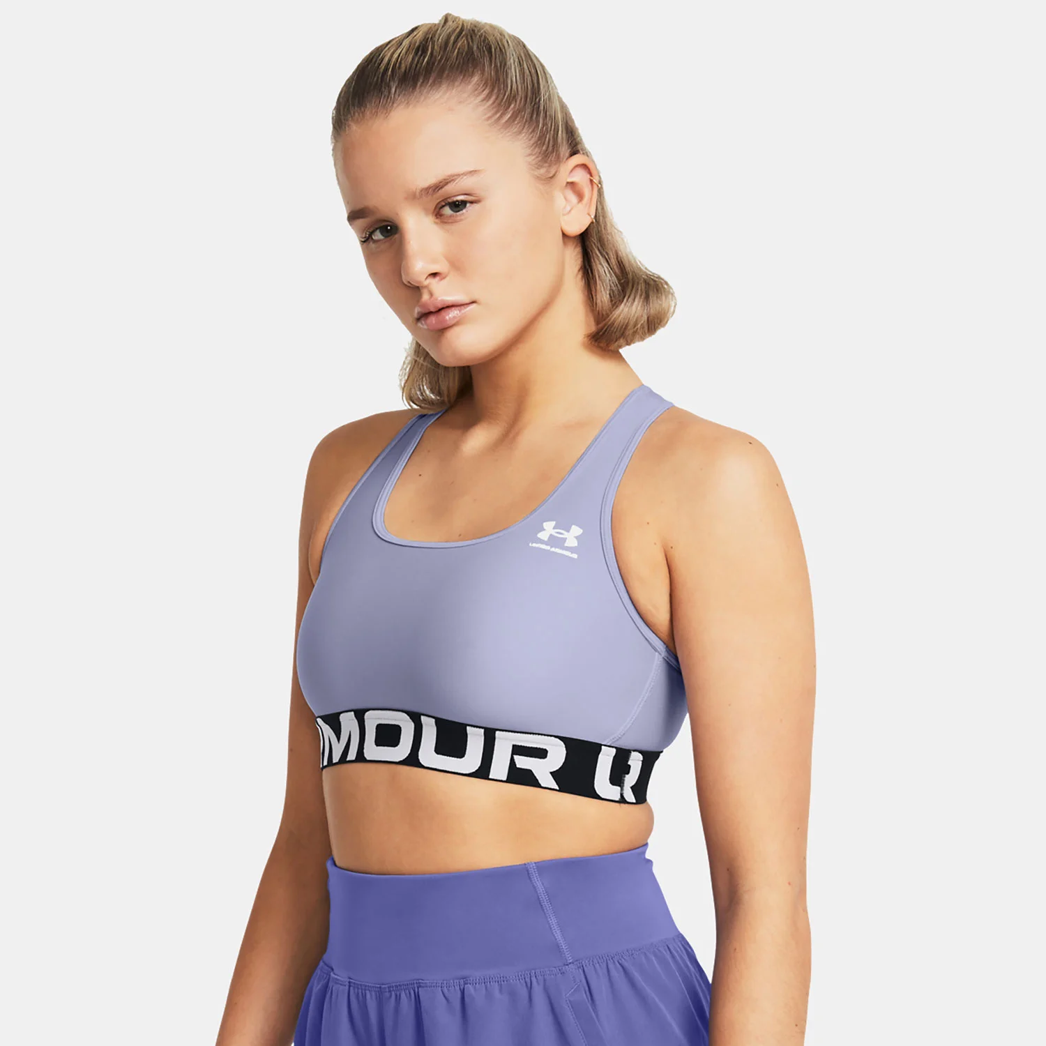 Φωτογραφία προϊόντος: UNDER ARMOUR HEATGEAR ARMOUR MID BRANDED SPORTS BRA ΜΩΒ