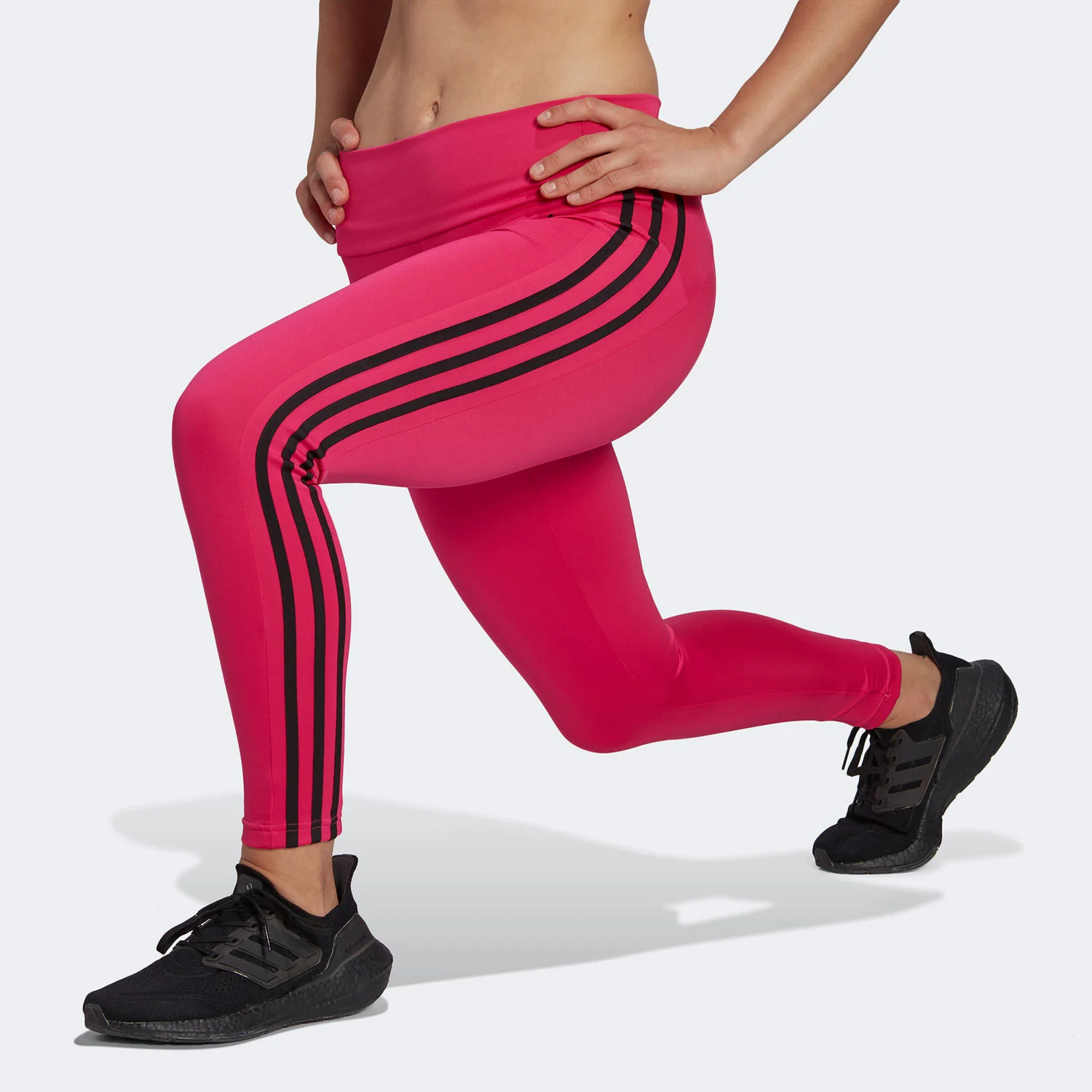 Φωτογραφία προϊόντος: ADIDAS PERFORMANCE ADIDAS DESIGNED 2 MOVE HIGH RISE 3-STRIPES 7/8 TIGHTS ΡΟΖ