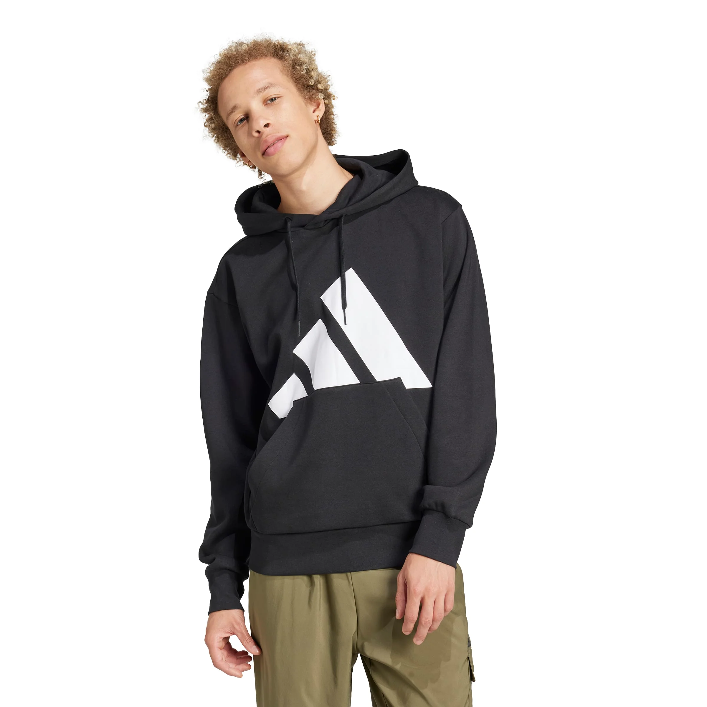 Φωτογραφία προϊόντος: Adidas Ανδρικό φούτερ Ess Big Logo Fl Hoodie IN6159 Μαύρο