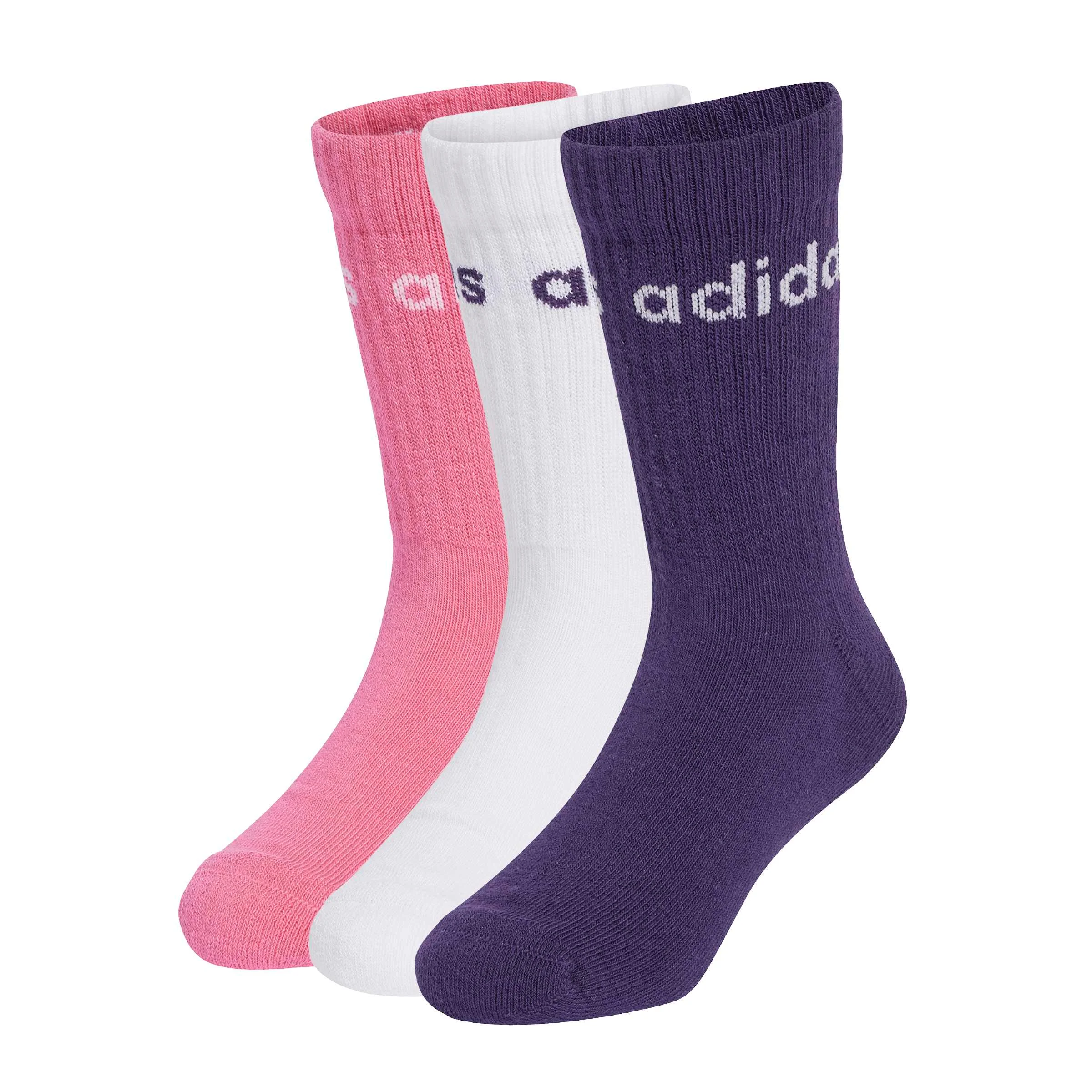 Φωτογραφία προϊόντος: Adidas Παιδικές κάλτσες Linear Crew Socks 3 pairs JW0328 Πολύχρωμες