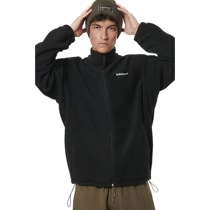 Φωτογραφία προϊόντος: Body Action Ανδρική Fleece Ζακέτα 073527-01 Μαύρη