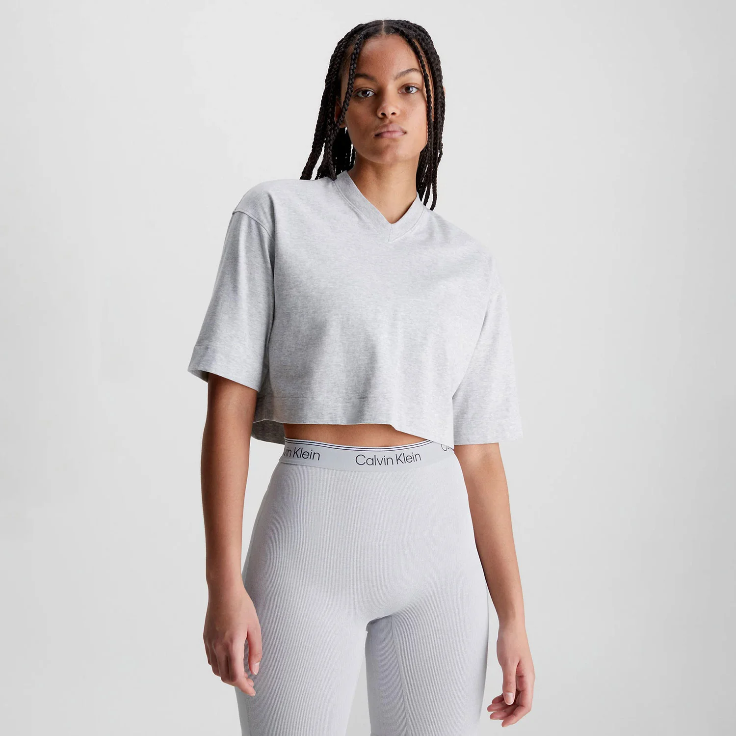 Φωτογραφία προϊόντος: CALVIN KLEIN PERFORMANCE CALVIN KLEIN CROPPED GYM T-SHIRT ΓΚΡΙ