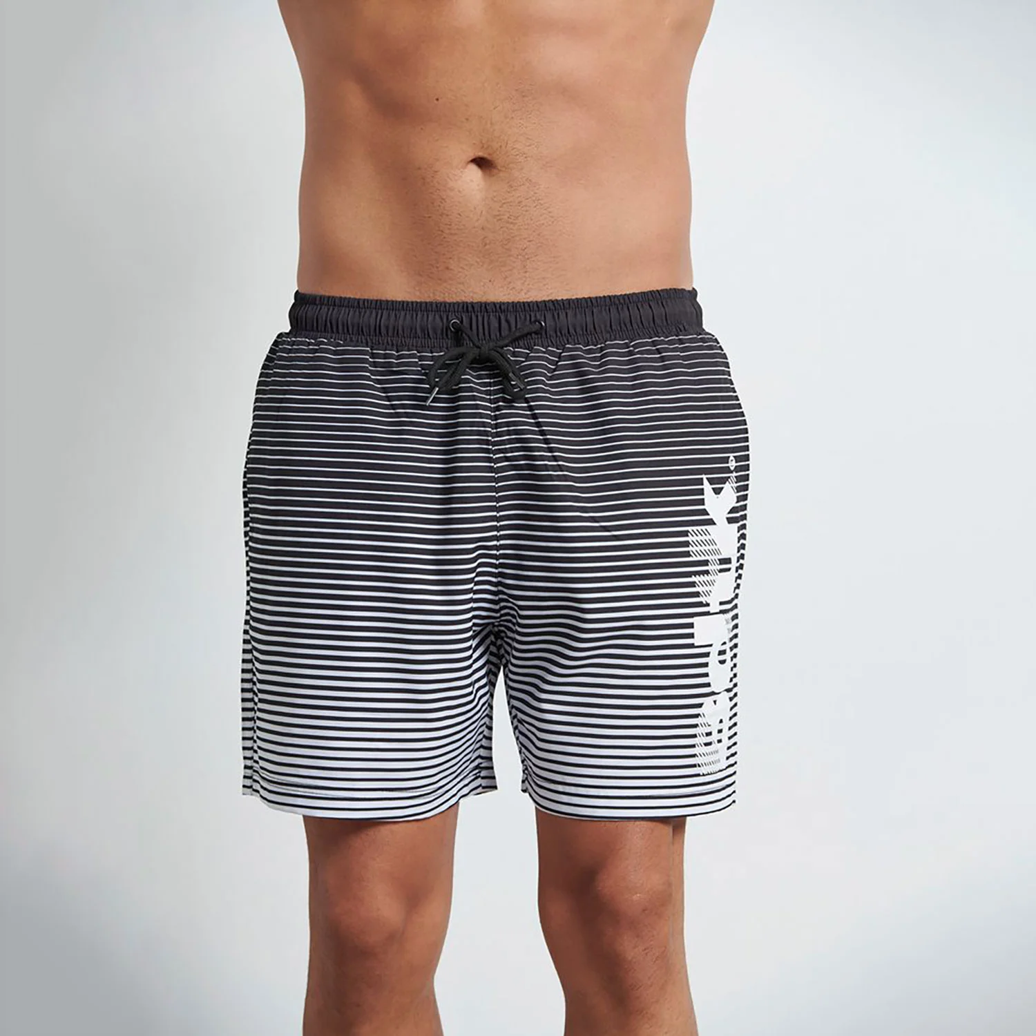 Φωτογραφία προϊόντος: BODY TALK BDTK LOGO STRIPED SWIM BERMUDA ΜΑΥΡΟ