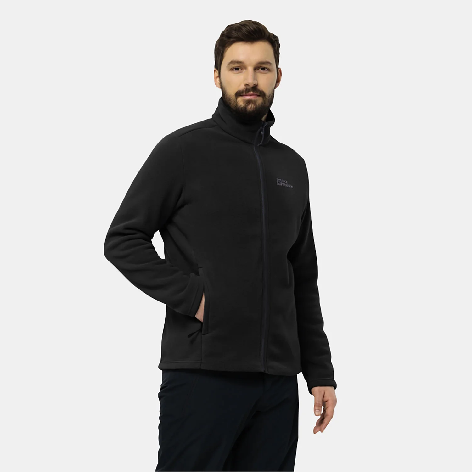 Φωτογραφία προϊόντος: JACK WOLFSKIN WINTERSTEIN FULL-ZIP FLEECE JACKET ΜΑΥΡΟ