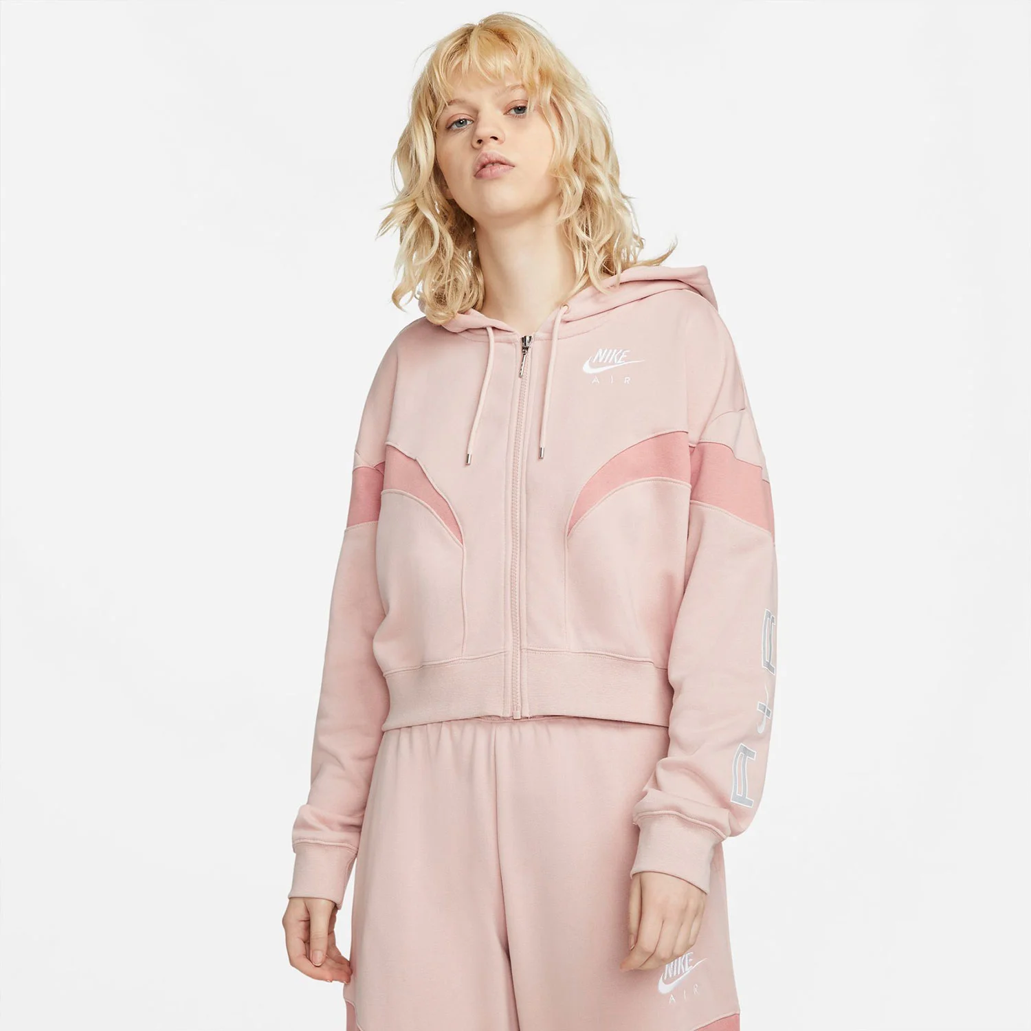 Φωτογραφία προϊόντος: NIKE AIR MOCK FLEECE FULL-ZIP HOODIE ΡΟΖ