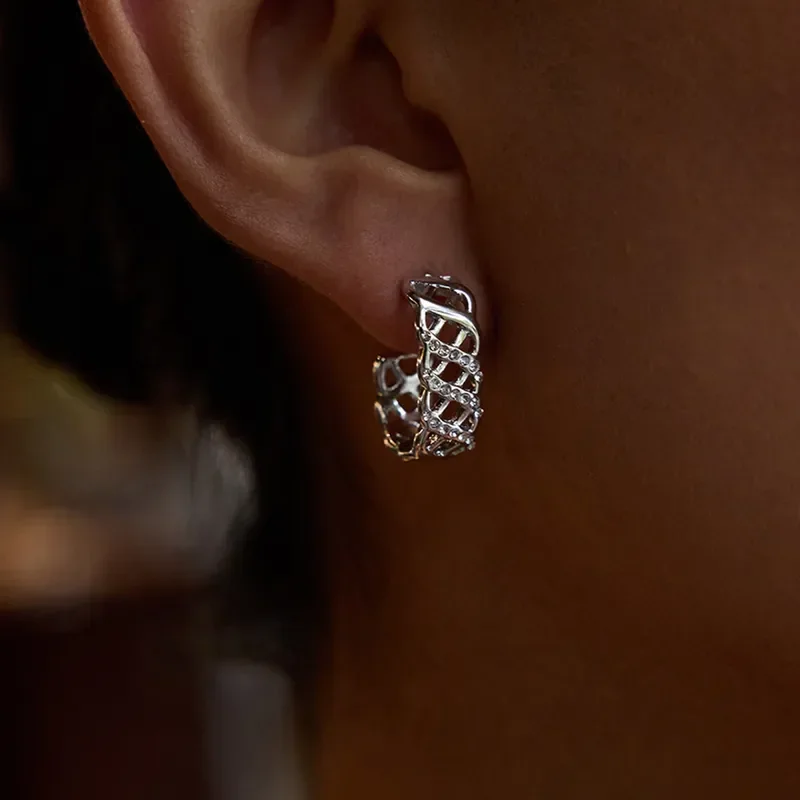Φωτογραφία προϊόντος: Peach Jewelry Σκουλαρίκια Κλασικό Στυλ Απλό Γεωμετρικό Από Ανοξείδωτο Ατσάλι 304