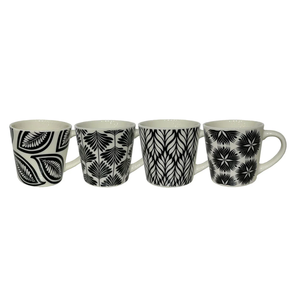Φωτογραφία προϊόντος: Liberta FLORIS ΚΟΥΠΑ ESPRESSO SET 4ΤΜΧ NEW BONE CHINA ΛΕΥΚΟ ΜΑΥΡΟ - NEW BONE CHINA