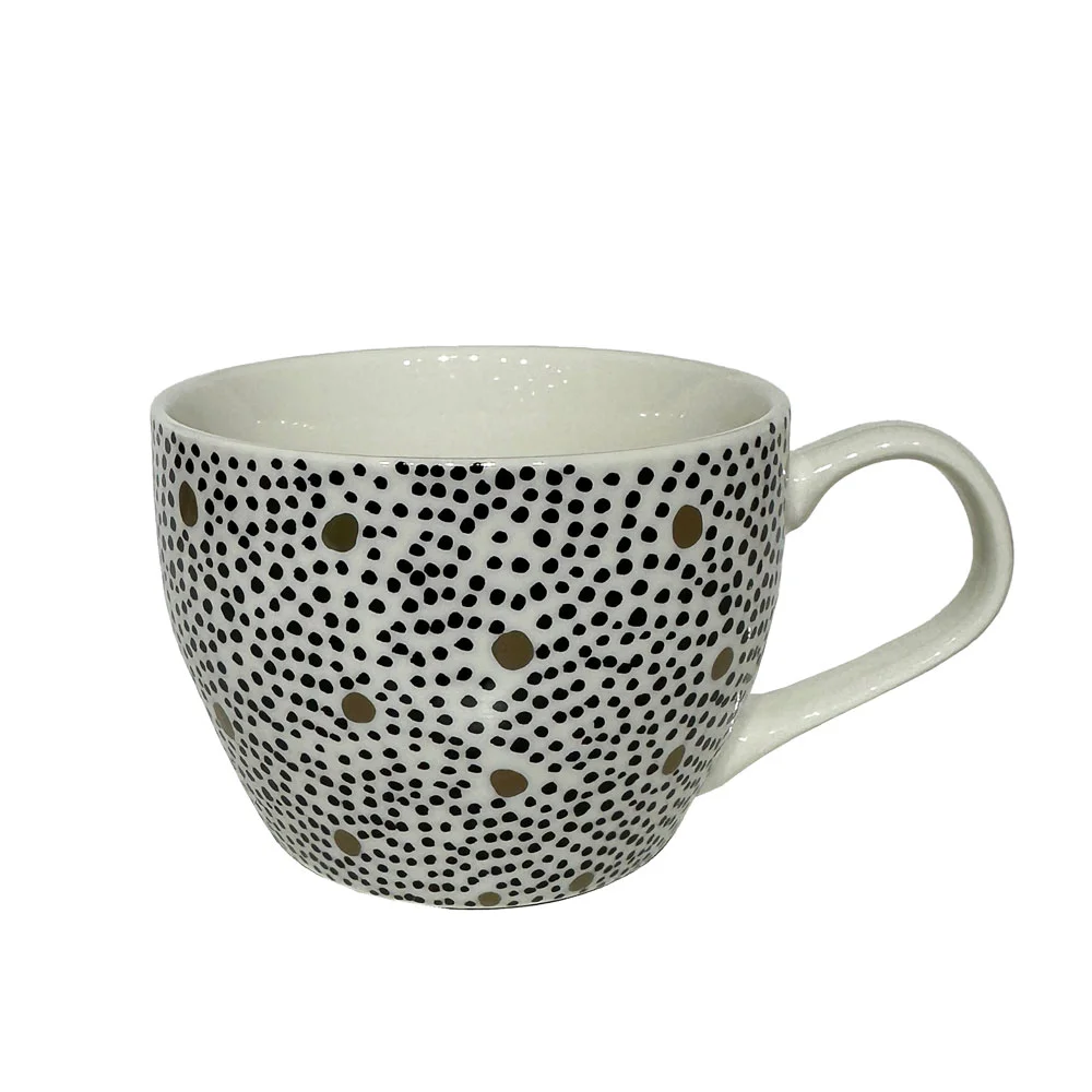 Φωτογραφία προϊόντος: Liberta SERAX ΚΟΥΠΑ 11x11x8cm NEW BONE CHINA ΛΕΥΚΟ ΜΑΥΡΟ ΧΡΥΣΟ - NEW BONE CHINA - 11Μx11Πx8Υ
