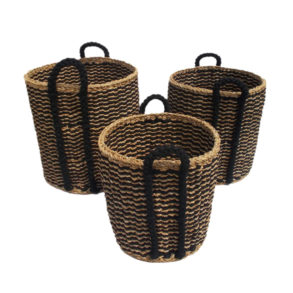 Φωτογραφία προϊόντος: Liberta DURUK ΚΑΛΑΘΙ SET 3ΤΜΧ 45x45x45cm SEAGRASS ΦΥΣΙΚΟ ΜΑΥΡΟ HOGLA ROPE - SEAGRASS - HOGLA ROPE - 45Μx45Πx45Υ