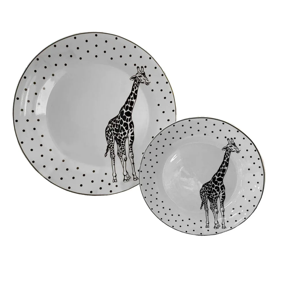 Φωτογραφία προϊόντος: Liberta AFRICA ΠΙΑΤΟ ΓΛΥΚΟΥ SET 7ΤΜΧ 30x30x3cm NEW BONE CHINA ΛΕΥΚΟ ΜΑΥΡΟ - NEW BONE CHINA - 30Μx30Πx3Υ