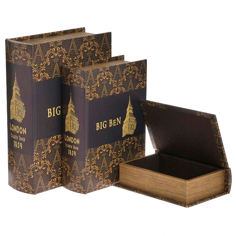 Φωτογραφία προϊόντος: INART S/3 ΚΟΥΤΙ/ΒΙΒΛΙΟ PU BIG BEN 21X8X29cm 3-70-106-0062