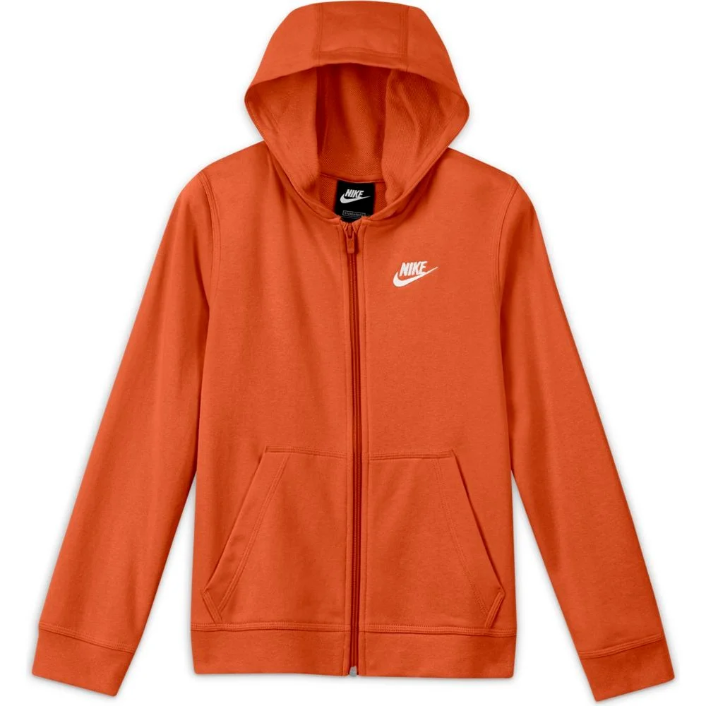 Φωτογραφία προϊόντος: Nike Sportswear Club Αθλητική Παιδική Ζακέτα Φούτερ με Κουκούλα Πορτοκαλί DD1698-869 ΠΟΡΤΟΚΑΛΙ