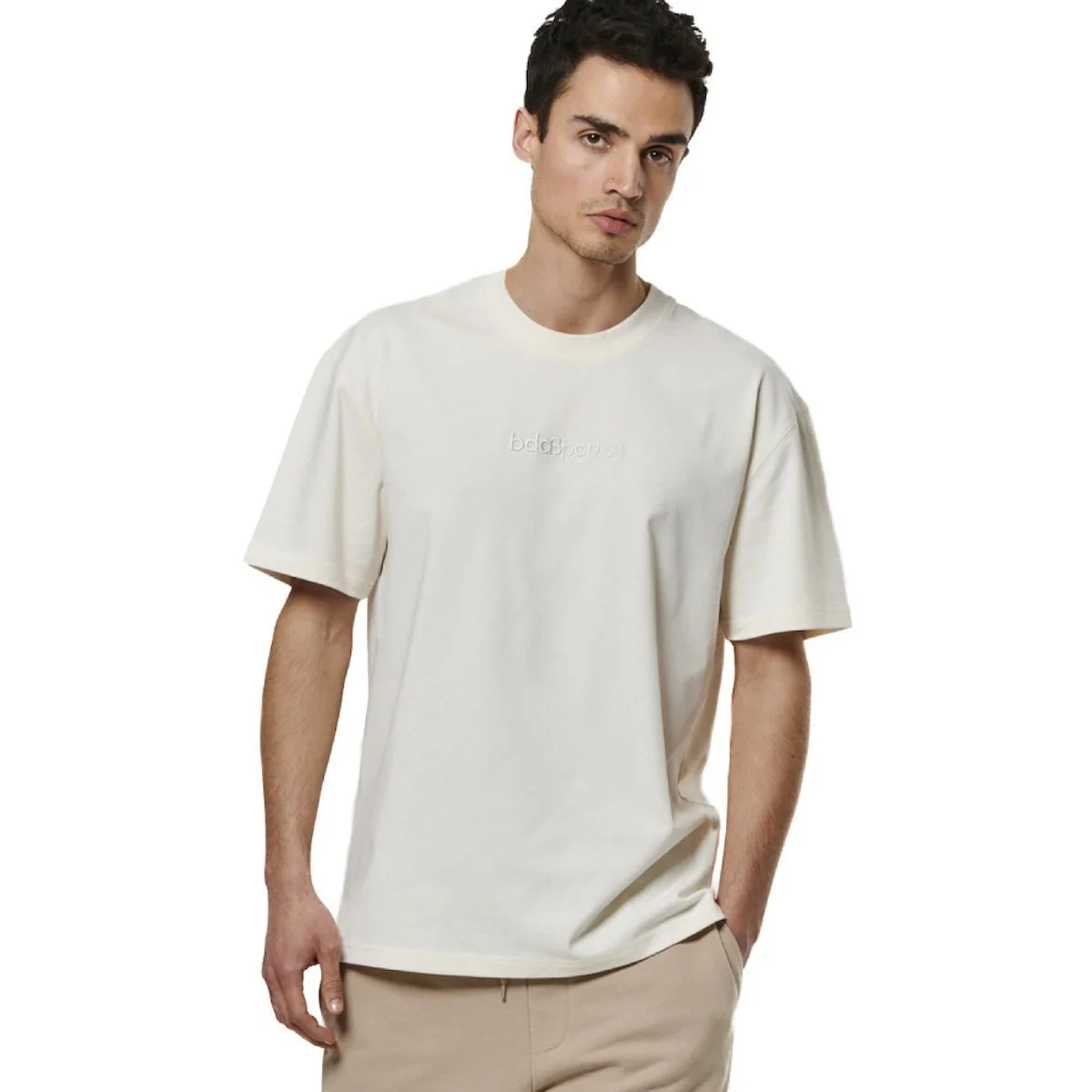 Φωτογραφία προϊόντος: Body Action Ανδρικό Relaxed Fit T-Shirt (053518-05) ΕΚΡΟΥ
