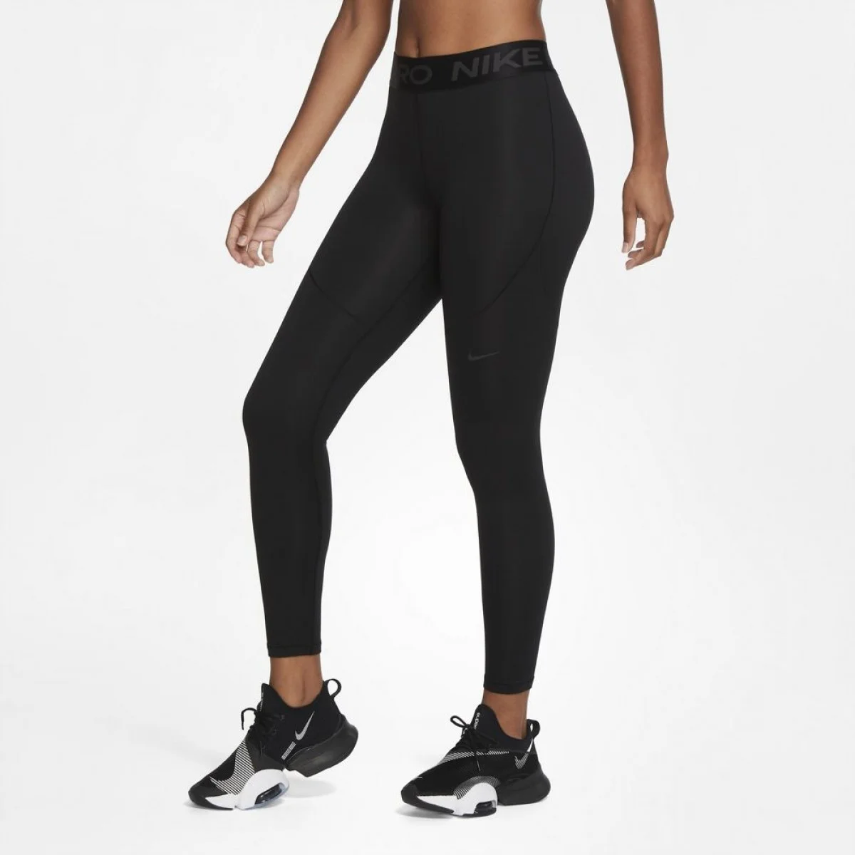 Φωτογραφία προϊόντος: Nike Dri-Fit Pro Therma Training Γυναικείο Cropped Κολάν Fleece CU4595-010 Μαύρο ΜΑΥΡΟ