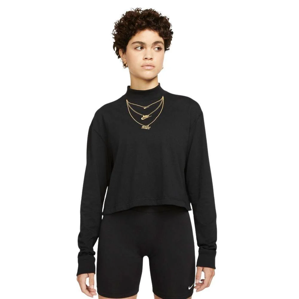 Φωτογραφία προϊόντος: Nike Sportswear Μακρυμάνικη Γυναικεία Μπλούζα DM2792-010 ΜΑΥΡΟ