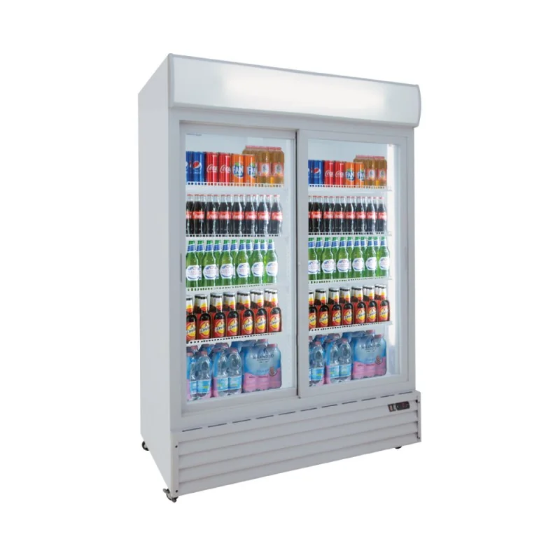 Φωτογραφία προϊόντος: KlimaItalia CL1300 V2GC SL White Βιτρίνα Συντήρησης Αναψυκτικών 1057lt Διπλή με συρόμενες πόρτες με 8 Ράφια 133x70x202,3 cm 24.50.026.0001