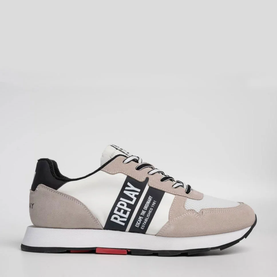 Φωτογραφία προϊόντος: REPLAY RS680094T-0062 WHITE BLACK ARTHUR STRIPES