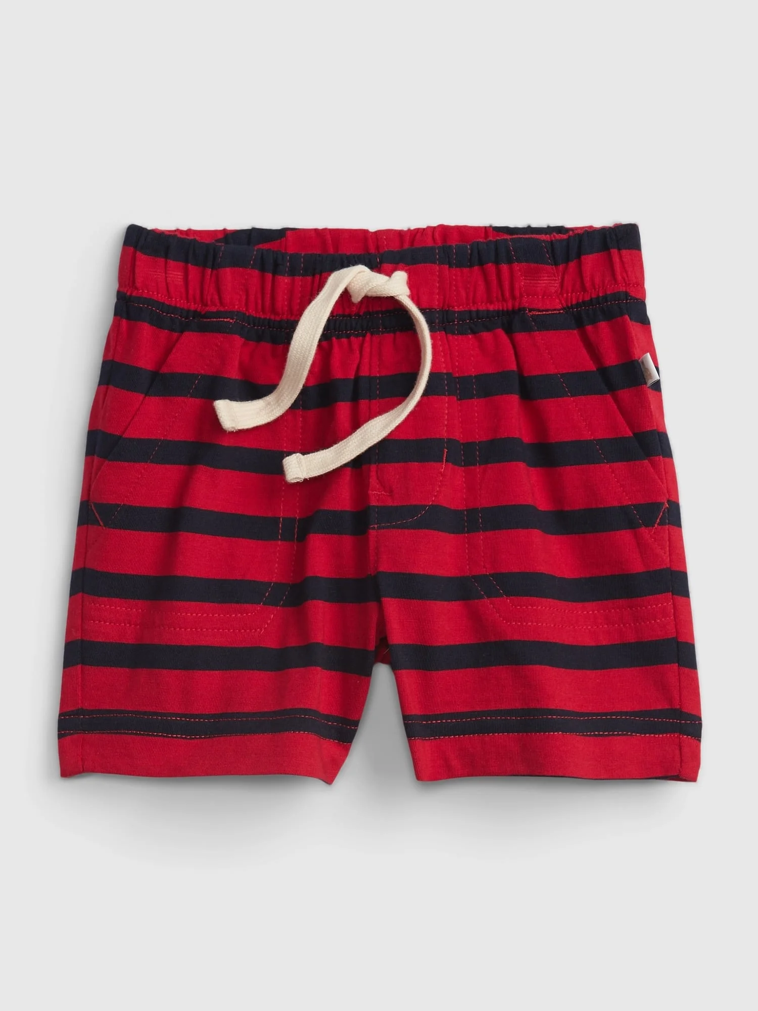 Φωτογραφία προϊόντος: GAP Βρεφικό Mix and Match Stripe Pull-On Σορτς από 100% Οργανικό Βαμβάκι red blue stripe