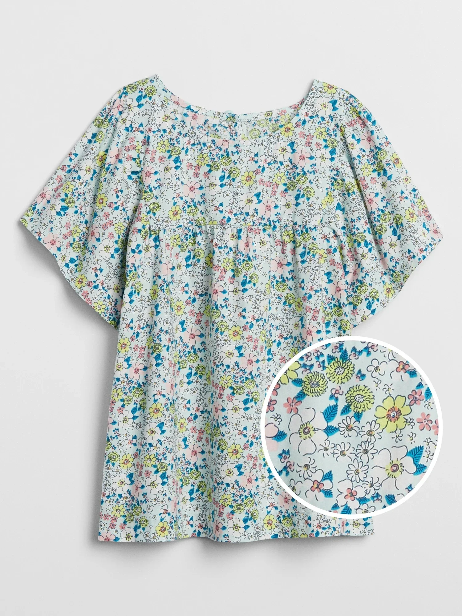 Φωτογραφία προϊόντος: GAP Παιδική Print Flutter Μπλούζα aqua floral