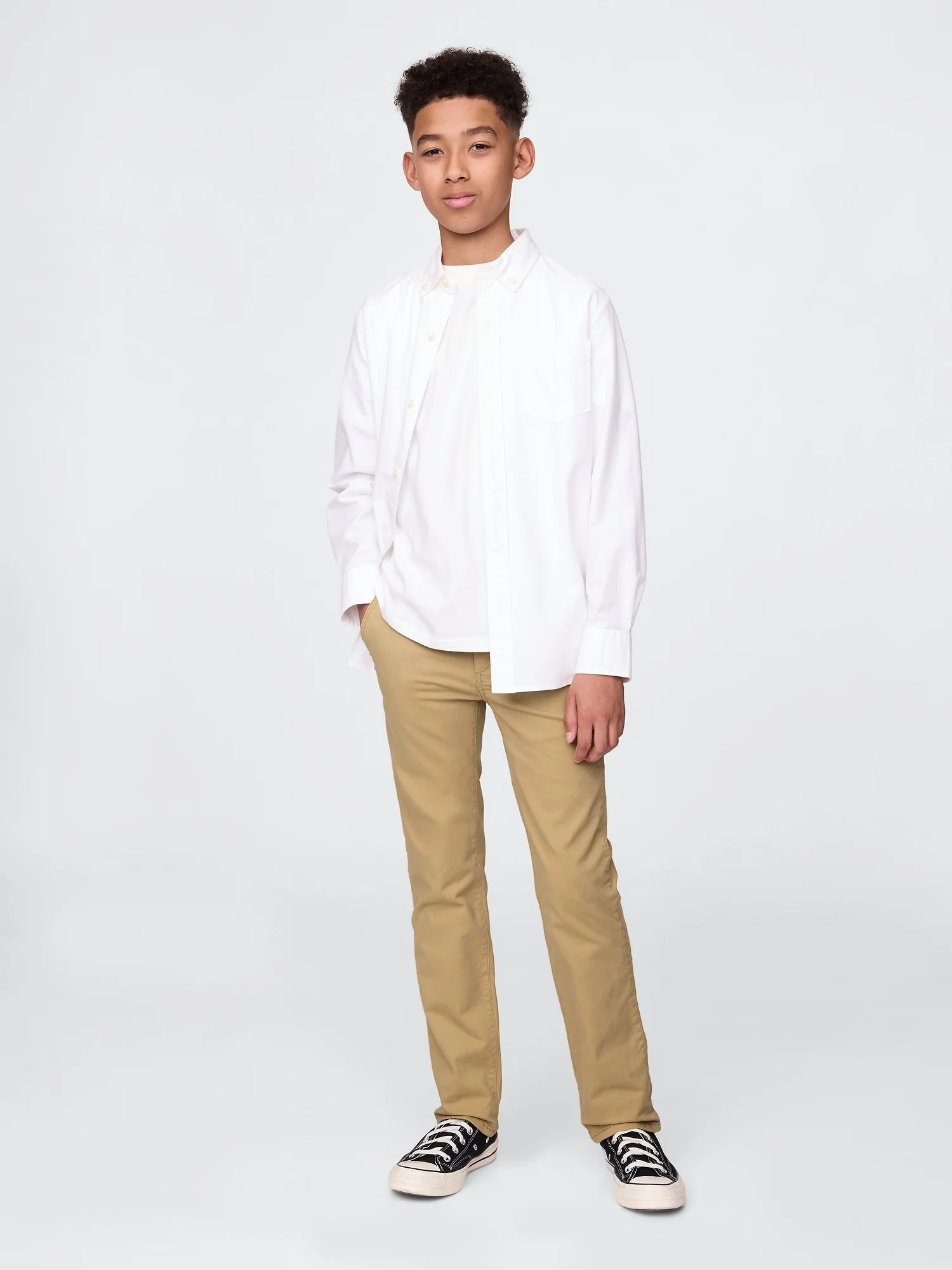 Φωτογραφία προϊόντος: GAP Μπεζ Παιδικό Uniform Lived-In Khakis Παντελόνι New british khaki
