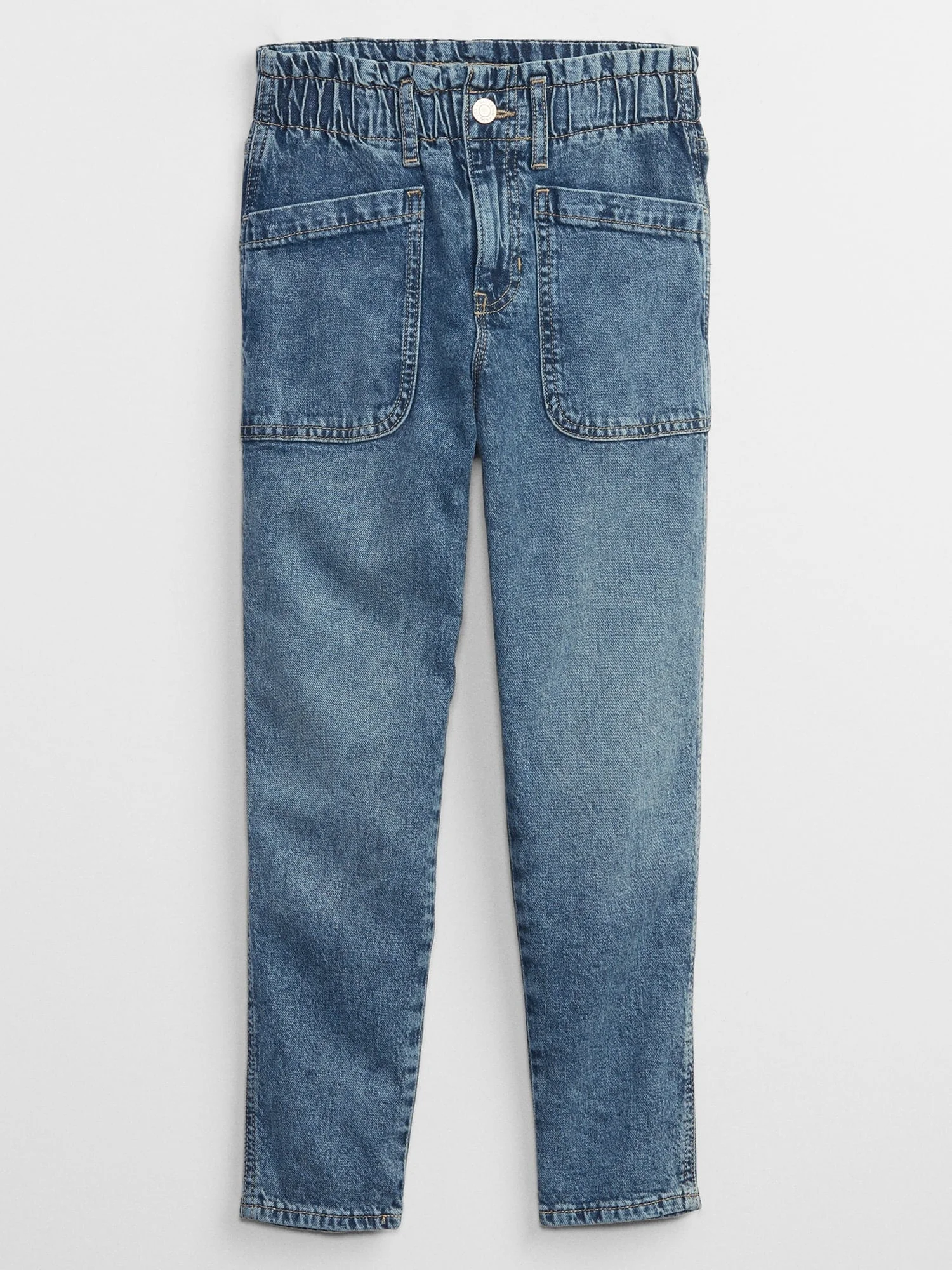 Φωτογραφία προϊόντος: GAP Μπλε Παιδικό High Rise Mom Jean Παντελόνι με Washwell dark wash