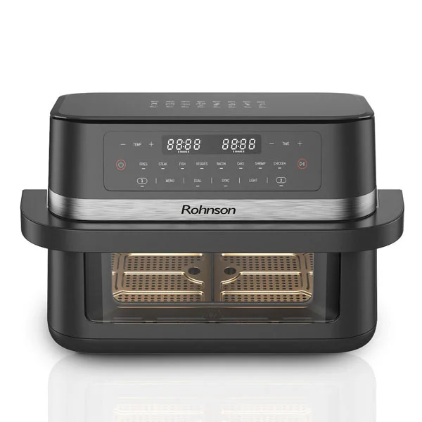 Φωτογραφία προϊόντος: Rohnson R-2881 Air Fryer με Διπλό Αποσπώμενο Κάδο 11.5lt Γκρι
