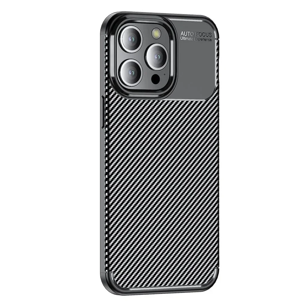 Φωτογραφία προϊόντος: Θήκη Ancus AutoFocus Carbon Fiber για Apple iPhone 15 Pro Μαύρη